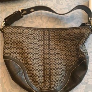 Coach black hobo bag